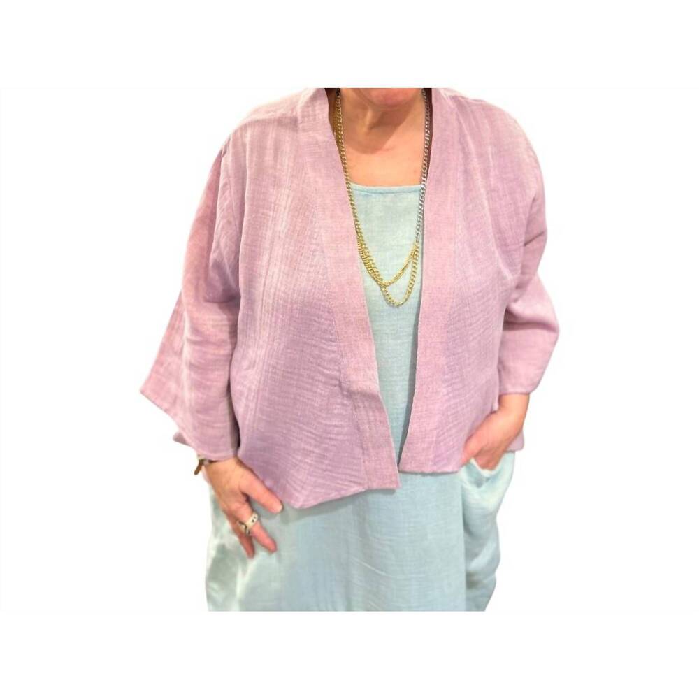 NEW KOZAN kendall long sleeve bolero in lilac